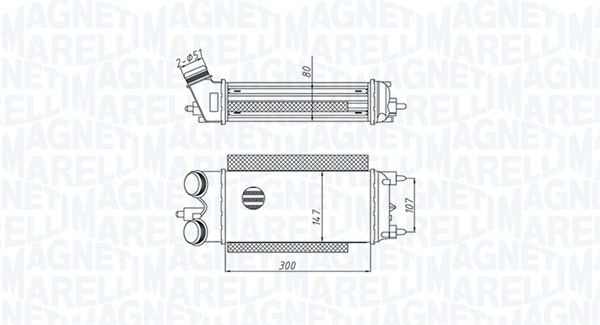 Intercooler potrivit FORD FIESTA VI 1.6D 02.10-