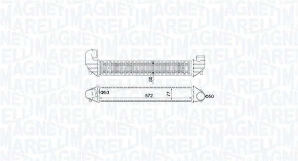 Intercooler potrivit FORD GALAXY I; SEAT ALHAMBRA; VW SHARAN 1.8 1.9D 03.95-03.10