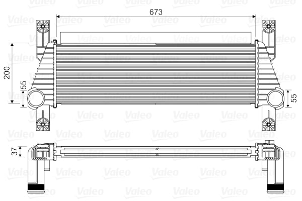 Intercooler potrivit FORD RANGER 2.2D 3.2D 04.11-