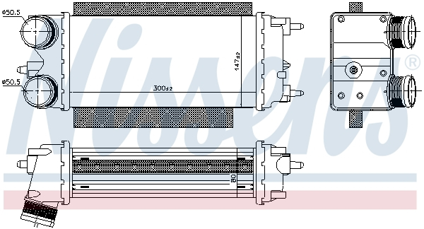 Intercooler potrivit FORD TOURNEO COURIER B460, TRANSIT COURIER B460, TRANSIT COURIER B460/MINIVAN 1.5D/1.6D 02.14- [3]