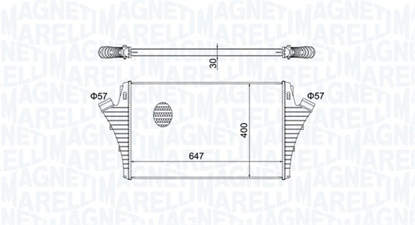 Intercooler potrivit HYUNDAI GRAND SANTA FE; OPEL SIGNUM, VECTRA C, VECTRA C GTS; SAAB 9-3 2.0-2.8 04.02-11.18