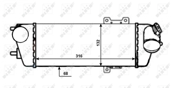 Intercooler potrivit hyundai i30 1.6d 2.0d 10.07-11.11