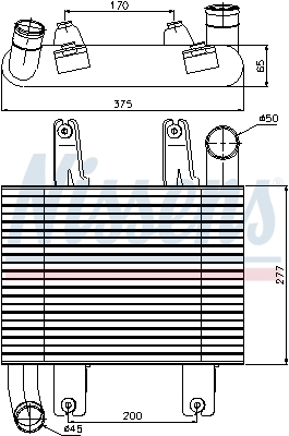 Intercooler potrivit HYUNDAI TERRACAN; KIA CARNIVAL II 2.9D 10.01-12.06