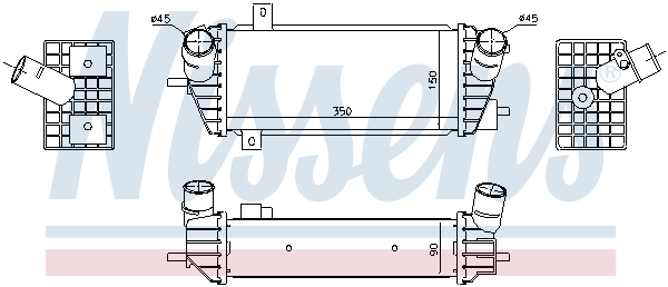 Intercooler potrivit hyundai tucson; kia sportage iv 1.7d 06.15-09.22