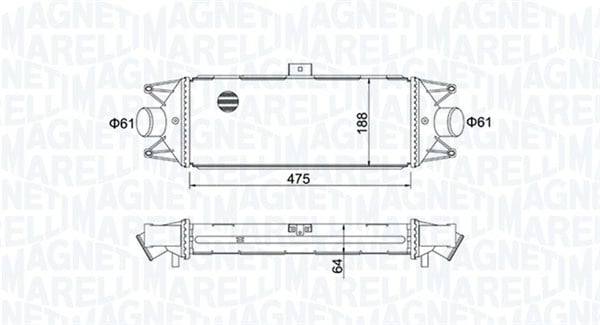 Intercooler potrivit IVECO DAILY III, DAILY IV 2.3D 2.8D 3.0D 05.99-08.11