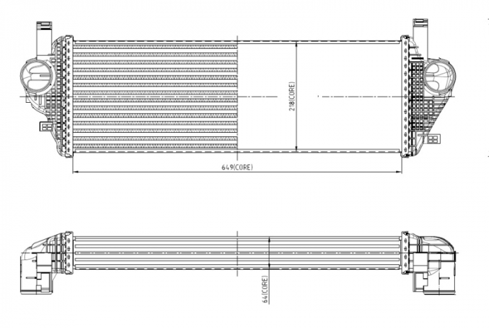 Intercooler potrivit JEEP GRAND CHEROKEE, GRAND CHEROKEE IV 3.0D 01.11-