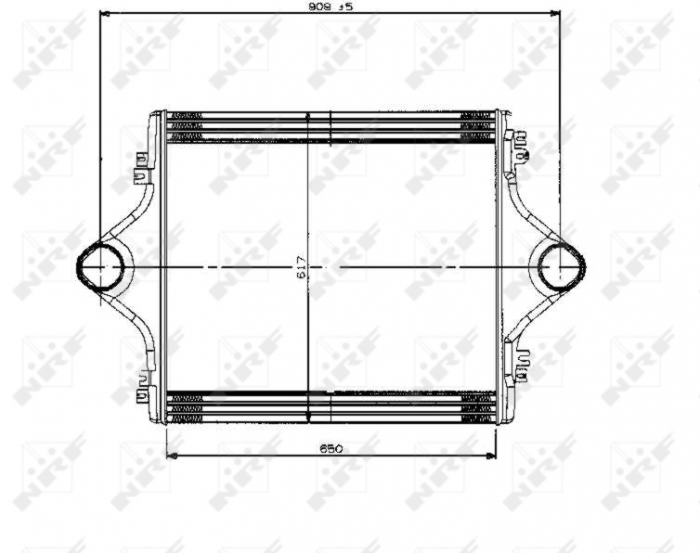 Intercooler potrivit man e2000, f2000 d2840lf21-e2866df01 01.94-