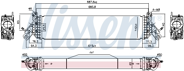 Intercooler potrivit mazda 6, cx-9 2.5 06.16-