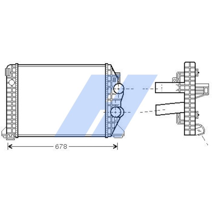 intercooler potrivit MERCEDES ATEGO, ATEGO 2 OM900.911-OM924.930 01.98- [2]