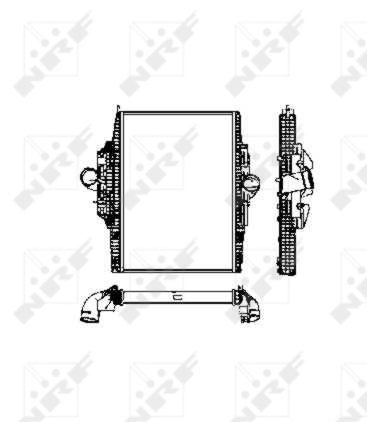 intercooler potrivit MERCEDES AXOR, AXOR 2 OM457.910-OM457.980 01.02-