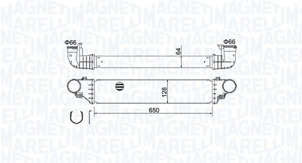 Intercooler potrivit MERCEDES C T-MODEL (S203), C (W203), CLC (CL203), CLK (A209), CLK (C209) 1.8-3.0D 05.00-06.11