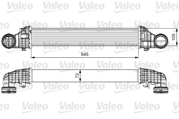 Intercooler potrivit MERCEDES CLS (C219), E T-MODEL (S211), E (W211) 2.1D 3.0D 01.05-12.10