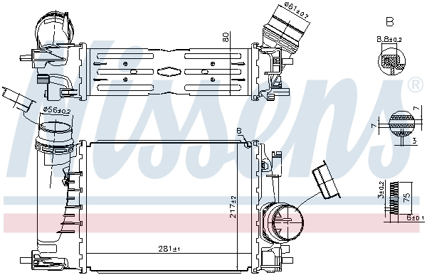 Intercooler potrivit NISSAN QASHQAI II 1.3 08.18-