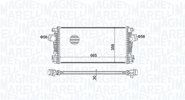 Intercooler potrivit OPEL ASTRA J, ASTRA J GTC, CASCADA, ZAFIRA C 1.6D-2.0D 09.09-