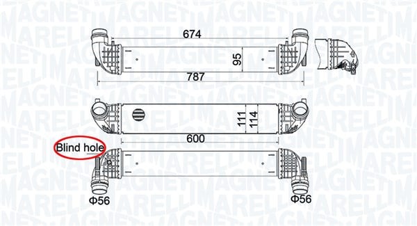 Intercooler potrivit OPEL ASTRA K 1.6D 06.15-12.22