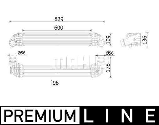 Intercooler potrivit OPEL ASTRA K 1.6D 11.15-