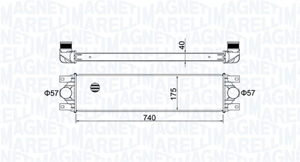 Intercooler potrivit OPEL MOVANO A; RENAULT MASTER II 1.9D-3.0D 07.98-