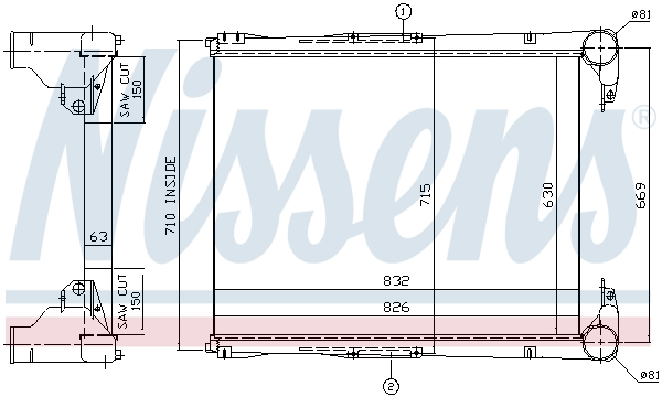 Intercooler potrivit RVI KERAX, PREMIUM MIDR06.02.26W/4-MIDR06.23.56B/41 02.96- [3]