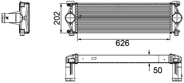 Intercooler potrivit RVI MASCOTT; RENAULT MASTER PRO DXi3-ZD3A604 2004-2013 [4]