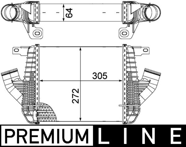 Intercooler potrivit RVI MAXITY; NISSAN CABSTAR, NT400 CABSTAR DXi2,5-ZD30HHD-5 dupa 2006 [3]