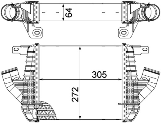 Intercooler potrivit RVI MAXITY; NISSAN CABSTAR, NT400 CABSTAR DXi2,5-ZD30HHD-5 dupa 2006 [4]