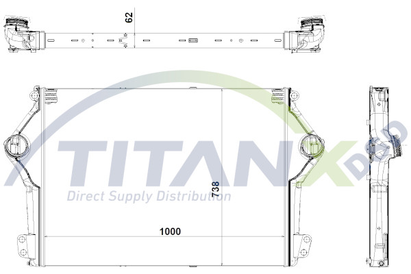Intercooler potrivit SCANIA G II, P II, R II, S DC09.119-OC13.101 09.16- [2]