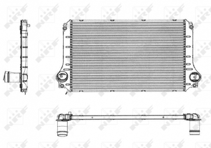 Intercooler potrivit TOYOTA AVENSIS, COROLLA VERSO 2.0D 2.2D 07.05-03.09