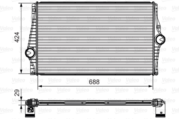 Intercooler potrivit VOLVO XC90 I 2.4D 10.02-12.14