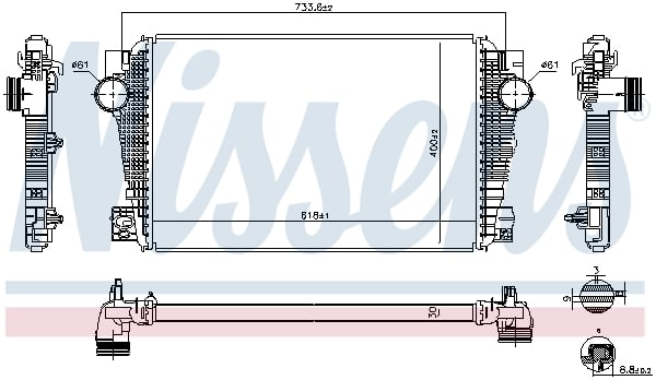 Intercooler potrivit VW AMAROK 2.0D 11.11-