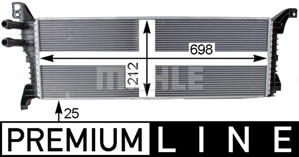 Intercooler potrivit VW MULTIVAN VI, TRANSPORTER VI, TRANSPORTER VI CARAVELLE VI 2.0D 04.15-12.19