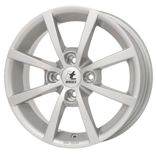 Janta aluminiu 6,5x16, 4x108, CH 63,4, ET: 45 model ITWHEELS Alisia Argintiu Lucios