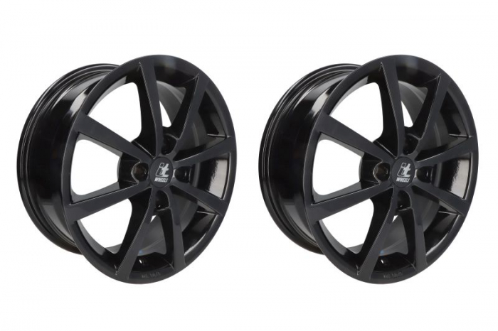 Janta aluminiu 6,5x16, 4x108, CH 65,1, ET: 32 model ITWHEELS Alisia, Negru Lucios