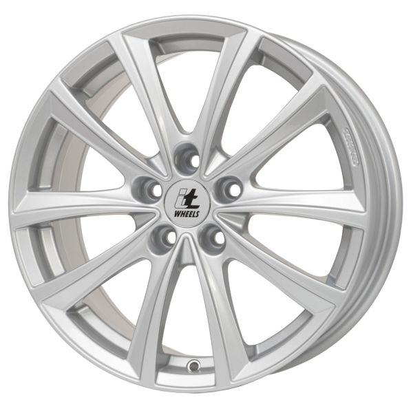 Janta aluminiu 6,5x16, 5x114,3, CH 66,1, ET: 40 model ITWHEELS Elena Argintiu Lucios