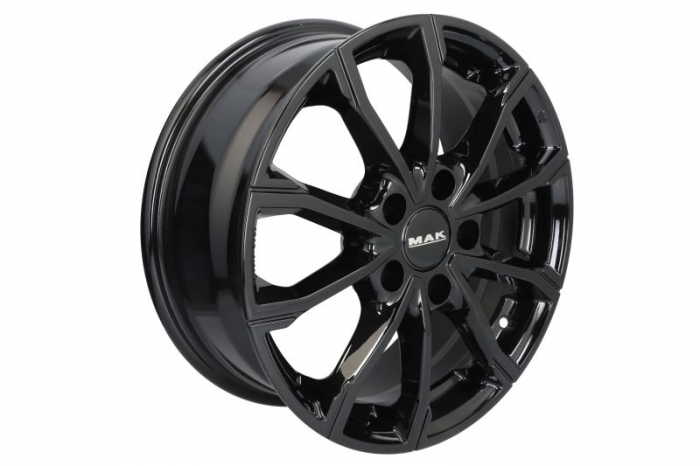 Janta aluminiu 6,5x16, 5x112, CH 57,1, ET: 43 model MAK DaVinci, Negru Lucios