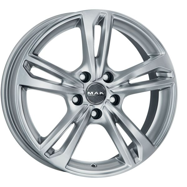 Janta aluminiu 7,5x17, 5x112, CH 76, ET: 42; potrivit MERCEDES A (V177), A (W168), A (W169), A (W176), A (W177) 08.73- MAK, cu emblema Argintiu