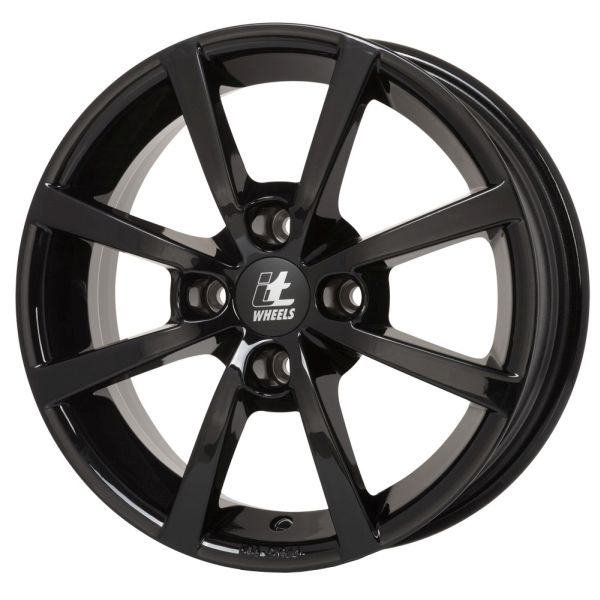 Janta aluminiu 6x15, 4x98, CH 58,1, ET: 35 model ITWHEELS Alisia, Negru Lucios