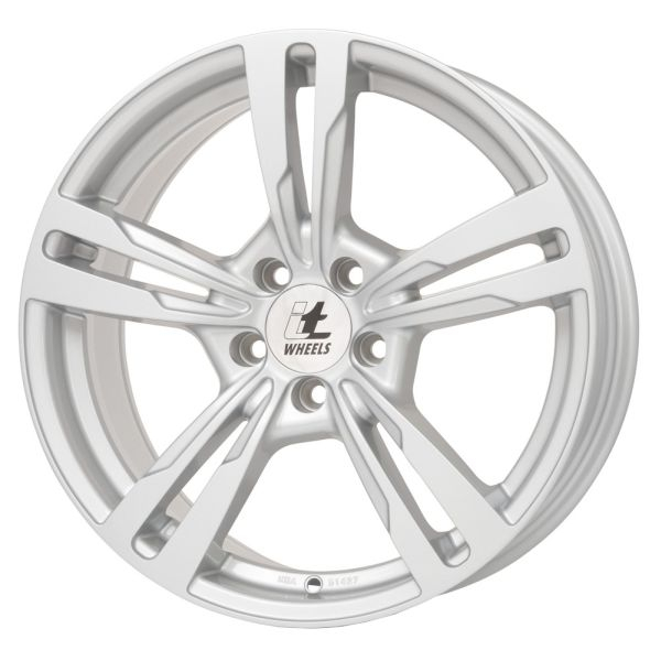 Janta aluminiu 8,5x20, 5x114,3, CH 74,1, ET: 40 model ITWHEELS Anna Argintiu Lucios