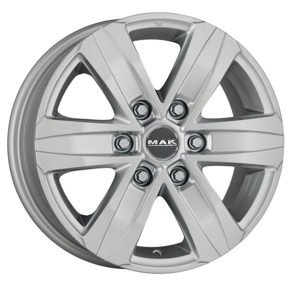 Janta aluminiu 7,5x17, 6x139,7, CH 112, ET: 30; potrivit NISSAN MAXIMA VI; TOYOTA HIACE V, HILUX, HILUX VII, HILUX VIII 09.02- MAK Stone6 W Argintiu