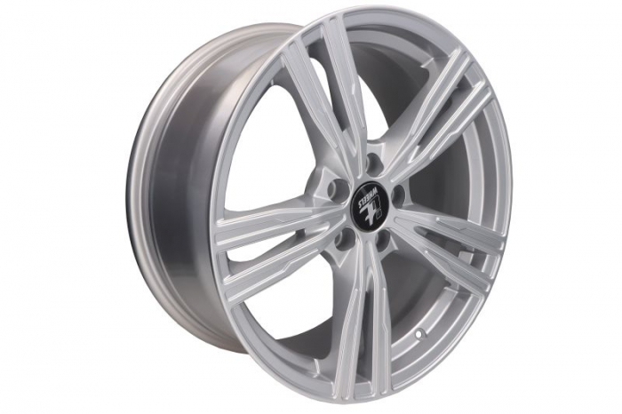 Janta aluminiu 8x18, 5x108, CH 63,4, ET: 40 model ITWHEELS Amos Argintiu Lucios