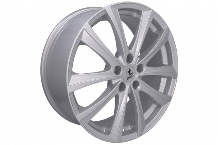 Janta aluminiu 8x19, 5x112, CH 66,5, ET: 50 model ITWHEELS Elena Argintiu Lucios