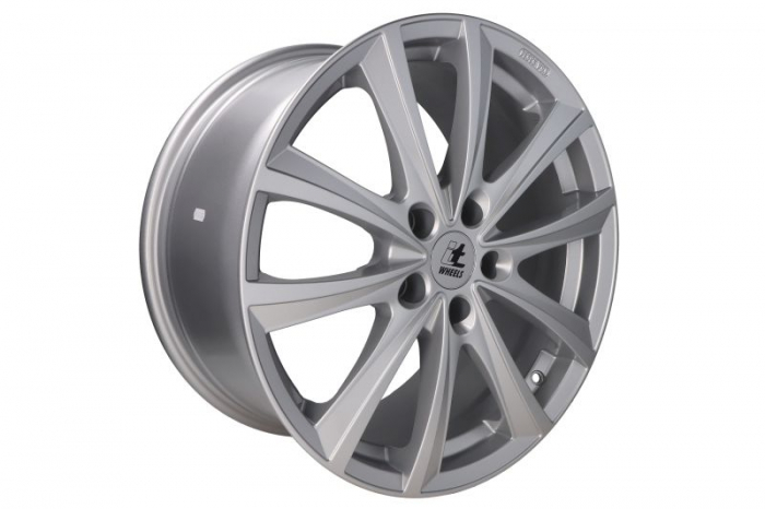 Janta aluminiu 9x18, 5x112, CH 66,5, ET: 44 model ITWHEELS Elena Argintiu Lucios