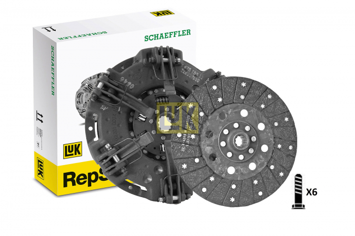 Kit ambreiaj (280mm) potrivit AGRIFULL 46, 66, DERBY, GRISO, JOLLY, RODEO, TORNADO, TOSELLI; CASE IH FARMALL, JX, VJ; FIAT 400, 500, 5000, 55-XX, 600, 6000, 60-XX, 62-XX, 65-XX, 700, 70-XX [3]