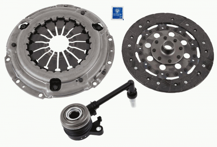 Kit ambreiaj cu autoreglare, cu rulment hidraulic (225mm) potrivit NISSAN QASHQAI I, QASHQAI II, QASHQAI III, TIIDA, X-TRAIL II 1.2-2.0 09.04-