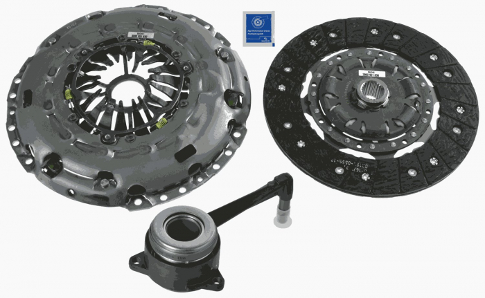 Kit ambreiaj cu autoreglare, cu rulment hidraulic (240mm) potrivit AUDI A1, A3, TT; SEAT ALTEA, ALTEA XL, LEON, TOLEDO III; SKODA OCTAVIA II; VW EOS, GOLF V, GOLF VI 2.0 09.04-11.17
