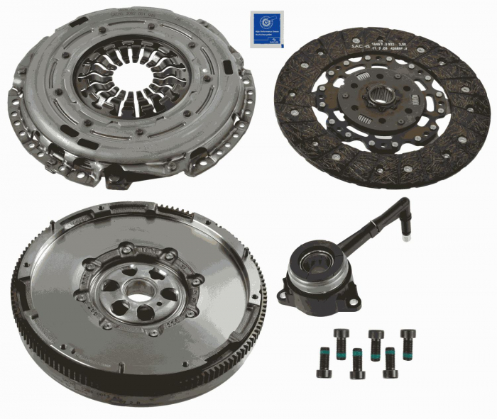 Kit ambreiaj cu autoreglare, cu rulment hidraulic (240mm) potrivit SEAT ALHAMBRA, ALTEA, ALTEA XL; SKODA OCTAVIA II, SUPERB II, YETI; VW BEETLE, CADDY ALLTRACK 1.6D 1.9D 2.0D 02.04-