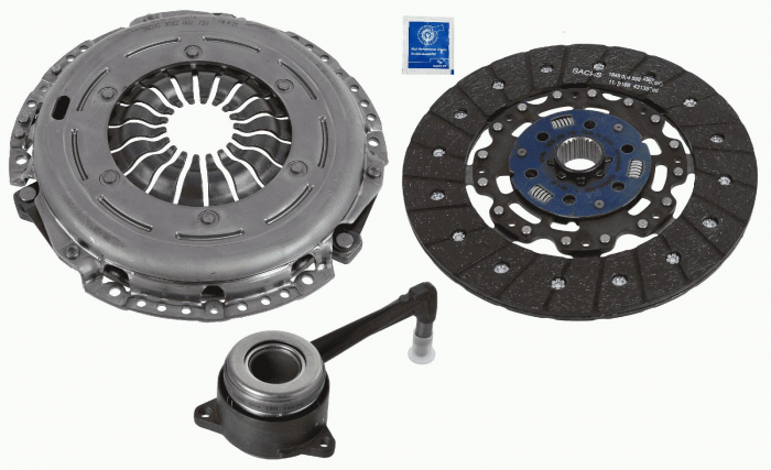 Kit ambreiaj cu autoreglare, cu rulment hidraulic (240mm) potrivit VW CALIFORNIA T5 CAMPER, CALIFORNIA T6 CAMPER, MULTIVAN T5, MULTIVAN T6, TRANSPORTER T5, TRANSPORTER T6 2.0D 09.09-12.19