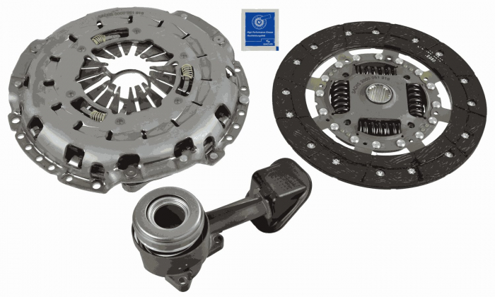 Kit ambreiaj cu autoreglare, cu rulment hidraulic (250mm) potrivit FORD TRANSIT 2.2D 2.4D 01.00-08.14