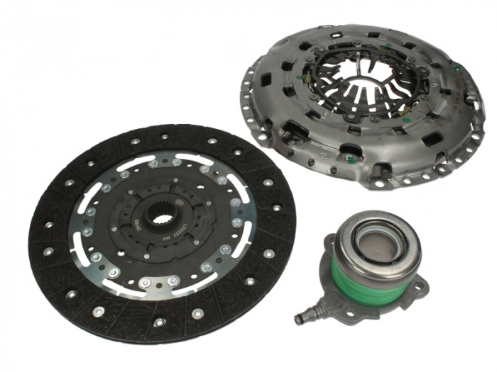 Kit ambreiaj (Cu capac ambreiaj; cilindru ambreiaj central; placa presiune; cu setare automata; cu Volanta, 240mm) potrivit FORD MAVERICK 2.3 03.04-