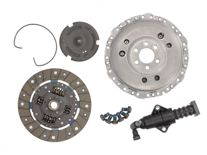 Kit ambreiaj (Cu capac ambreiaj; cu placa cilindru ambreiaj; cu placa de presiune; cu servo; fara rulment de eliberare, 210mm) potrivit AUDI A3; SEAT LEON 1.6 09.96-12.10