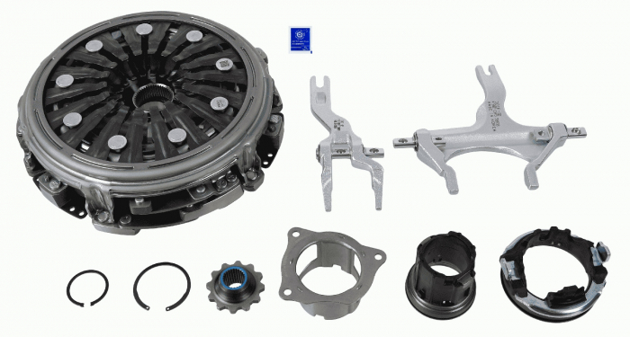 Kit ambreiaj cu placa dubla, cu rulment (225mm) potrivit HYUNDAI IONIQ, KONA, KONA SUV; KIA CEED, NIRO, NIRO I, XCEED 1.6H 03.16-